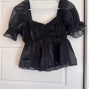 Elegant Black Women's Top